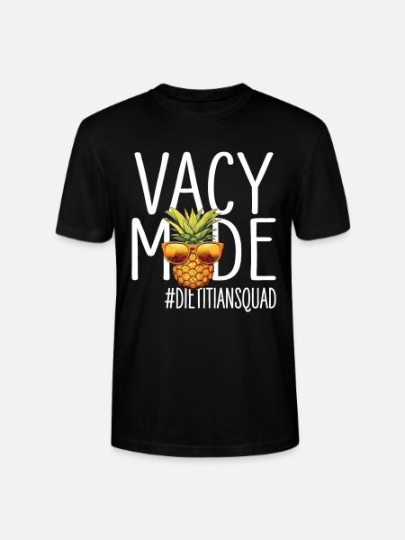 Dietitian Vacation Vacy Mode Dietitiansquad - Stanley/Stella CRAFTER Unisex Organic T-Shirt - black