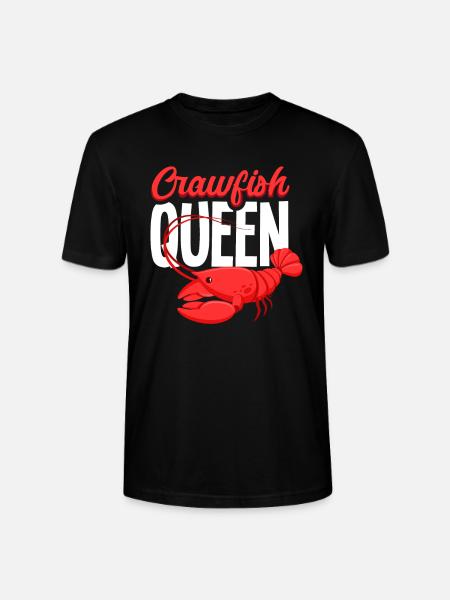 Crawfish Queen Crustacean Gift - Stanley/Stella CRAFTER Unisex Organic T-Shirt - black
