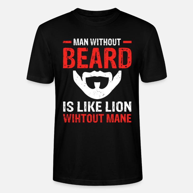Giftidea Beard Men - Stanley/Stella Unisex Bio-T-Shirt CRAFTER - Schwarz