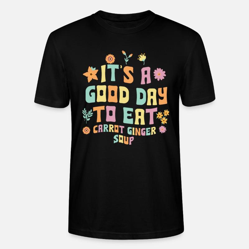 Karotten-Ingwer-Suppe Geschenkidee - Stanley/Stella Unisex Bio-T-Shirt CRAFTER - Schwarz