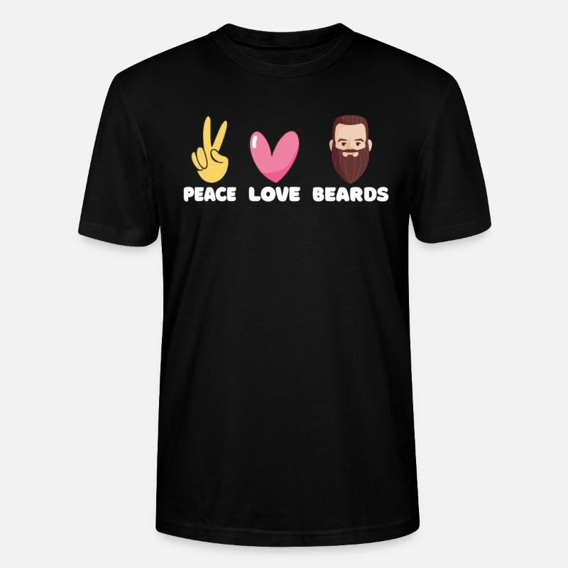 Giftidea Beard Men - Stanley/Stella Unisex Bio-T-Shirt CRAFTER - Schwarz