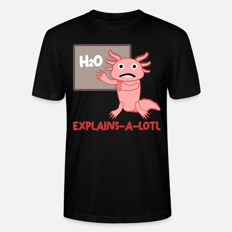 Axolotl Enseignant Axolotls - T-shirt bio CRAFTER Stanley Stella Unisexe - noir