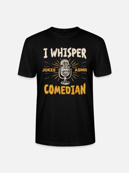 Asmr Whispering Asmr Enthusiast Mindfulness - Stanley/Stella Unisex Bio-T-Shirt CRAFTER - Schwarz