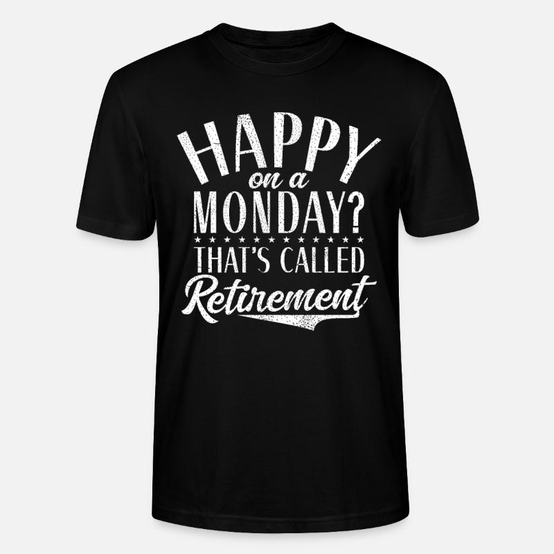 Cadeaux de retraite - T-shirt bio CRAFTER Stanley Stella Unisexe - noir