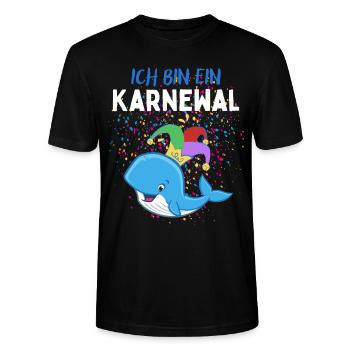 Karnewal - Lustiges Karneval Fasnacht Fasching - Stanley/Stella Unisex Bio-T-Shirt CRAFTER - Schwarz - Vorne - Alina (178cm) & Michal (187cm)