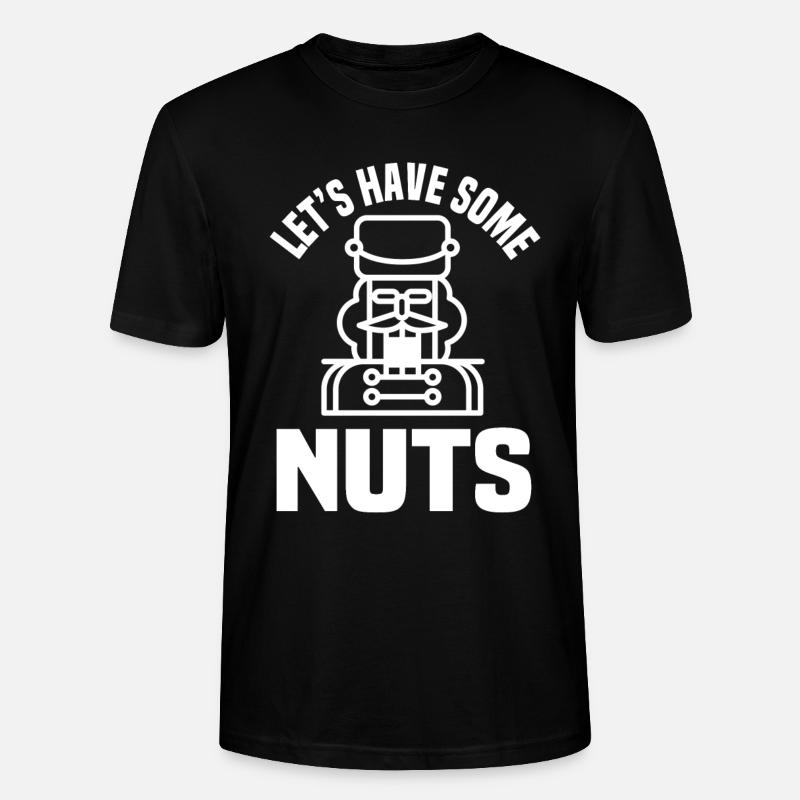 Let's have some nuts - Stanley/Stella CRAFTER Unisex Organic T-Shirt - black