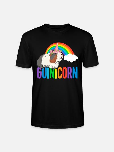 Meerschweinchen Regenbogen LGBTQ - Stanley/Stella Unisex Bio-T-Shirt CRAFTER - Schwarz
