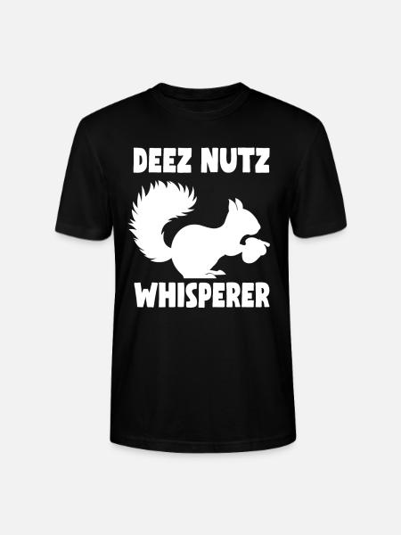Funny Squirrel Lover T-shirt - Stanley/Stella CRAFTER Unisex Organic T-Shirt - black