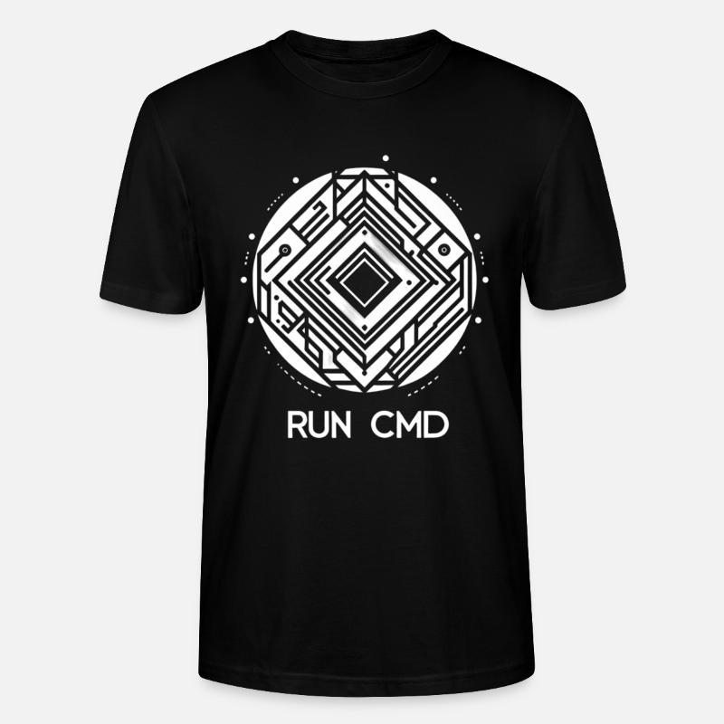 Exécutez Cmd 32 - T-shirt bio CRAFTER Stanley Stella Unisexe - noir