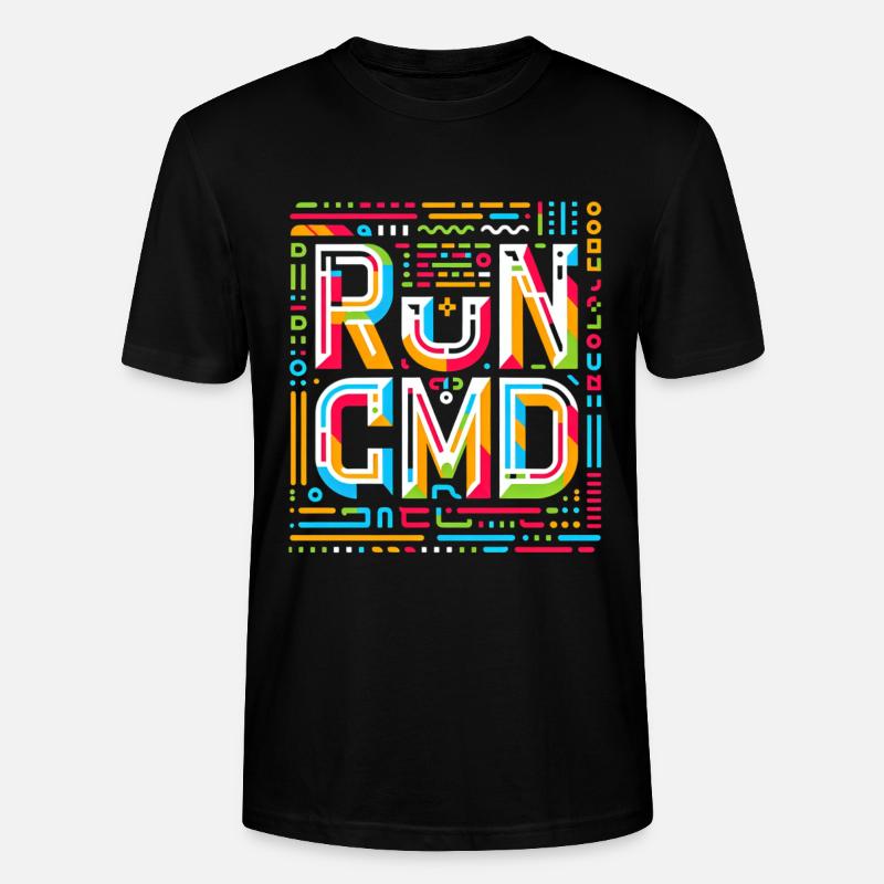 Run Cmd 33 - Stanley/Stella Unisex Bio-T-Shirt CRAFTER - Schwarz