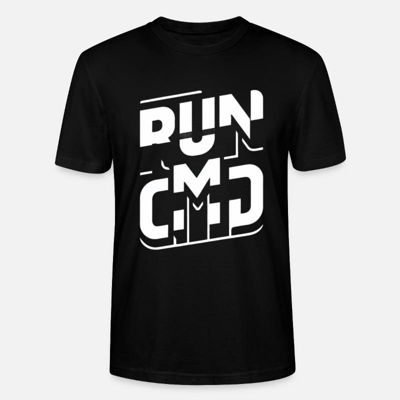 Exécuter Cmd 37 - T-shirt bio CRAFTER Stanley Stella Unisexe - noir