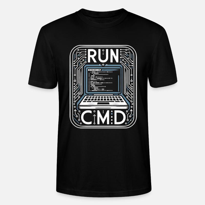 Run Cmd 41 - Stanley/Stella Unisex Bio-T-Shirt CRAFTER - Schwarz
