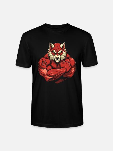 Loup J’aime Maman - T-shirt bio CRAFTER Stanley Stella Unisexe - noir