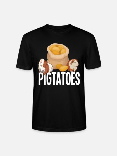 Peace Dear Guinea Pigs - Stanley/Stella CRAFTER Unisex Organic T-Shirt - black