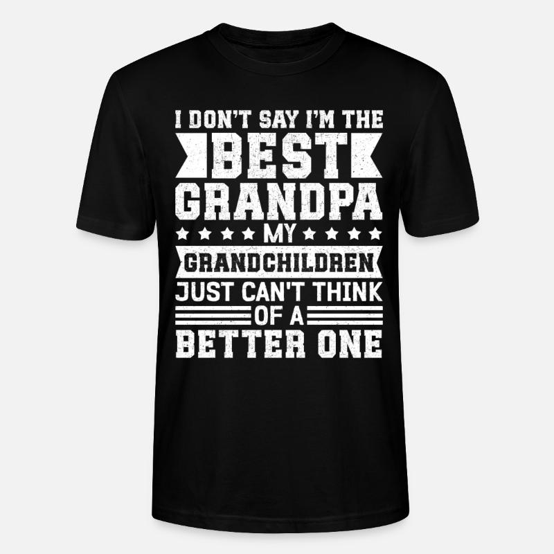 Opa Geschenke Bester Opa Geschenkidee - Stanley/Stella Unisex Bio-T-Shirt CRAFTER - Schwarz