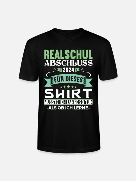 Realschule Junge Mädchen Realschule 2024 - Stanley/Stella Unisex Bio-T-Shirt CRAFTER - Schwarz