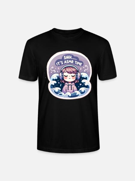 Asmr Whispering Asmr Enthusiast Mindfulness - Stanley/Stella CRAFTER Unisex Organic T-Shirt - black