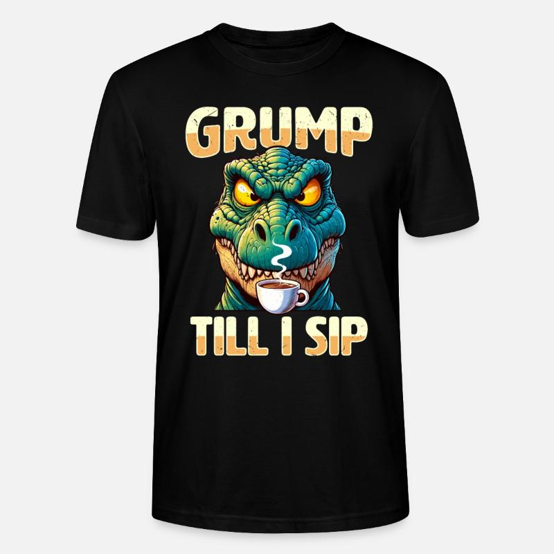 Dinosaure Trex avec - T-shirt bio CRAFTER Stanley Stella Unisexe - noir