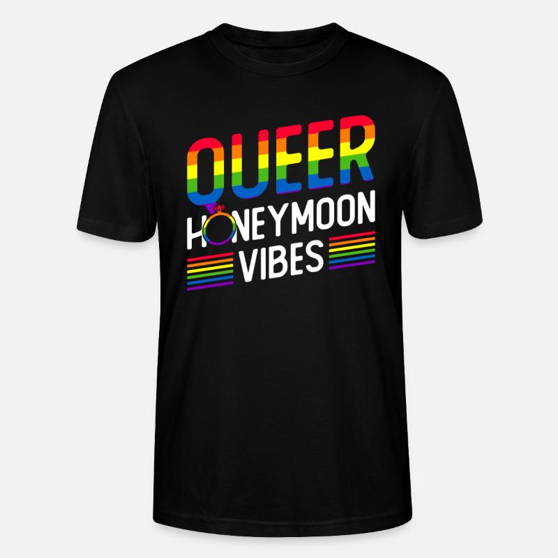 Gay Pride Hochzeit Homo-Ehe - Stanley/Stella Unisex Bio-T-Shirt CRAFTER - Schwarz