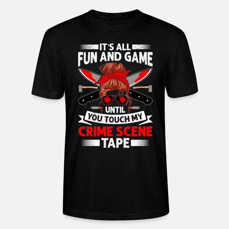 True Crime - Stanley/Stella Unisex Bio-T-Shirt CRAFTER - Schwarz