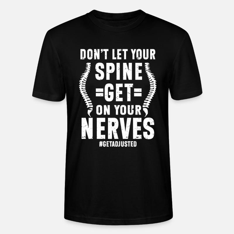 Chiropractor Chiropractic - Stanley/Stella CRAFTER Unisex Organic T-Shirt - black