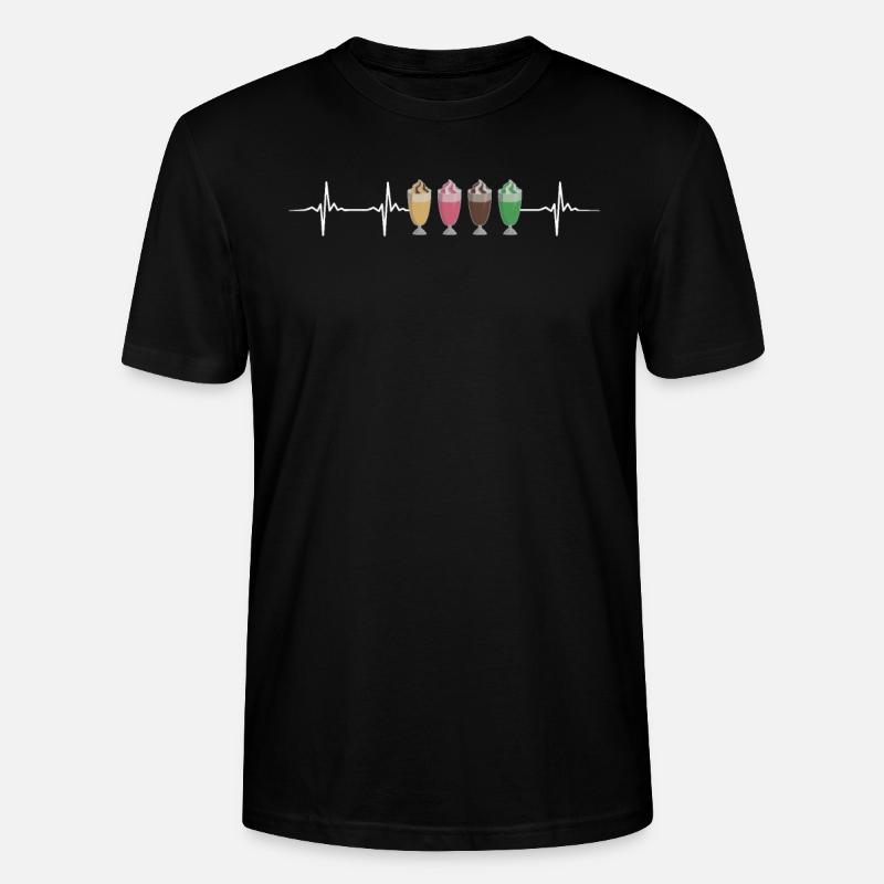 kMilkshake Herzschlag - Stanley/Stella Unisex Bio-T-Shirt CRAFTER - Schwarz