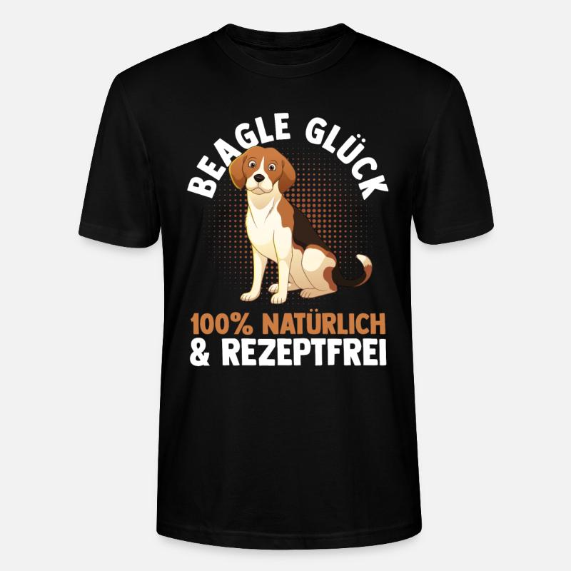Hund Beagle - Stanley/Stella Unisex Bio-T-Shirt CRAFTER - Schwarz