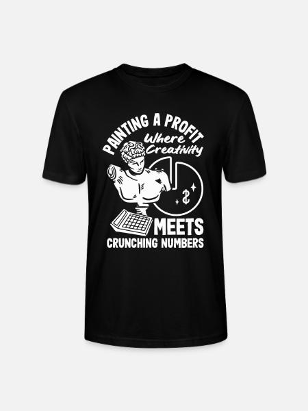 Painting A Profit Creativity Meets Numbers Artist - Stanley/Stella CRAFTER Unisex Organic T-Shirt - black