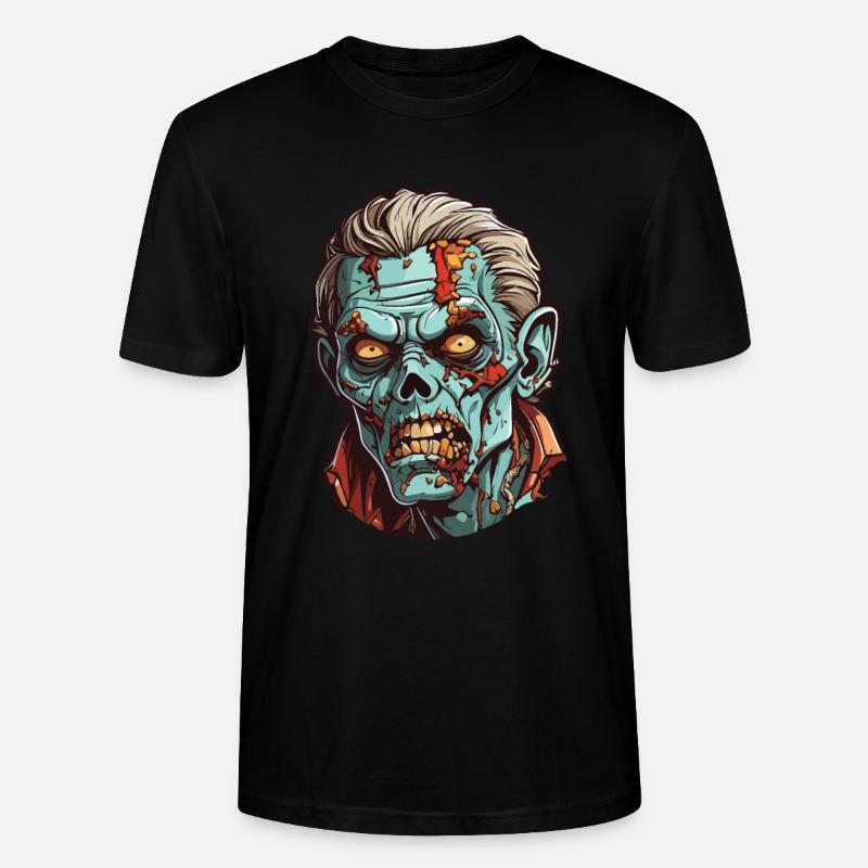 Tête de zombie - T-shirt bio CRAFTER Stanley Stella Unisexe - noir