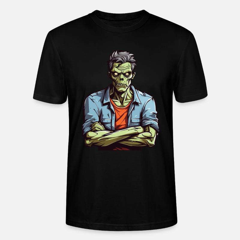Zombie genervt - Stanley/Stella Unisex Bio-T-Shirt CRAFTER - Schwarz