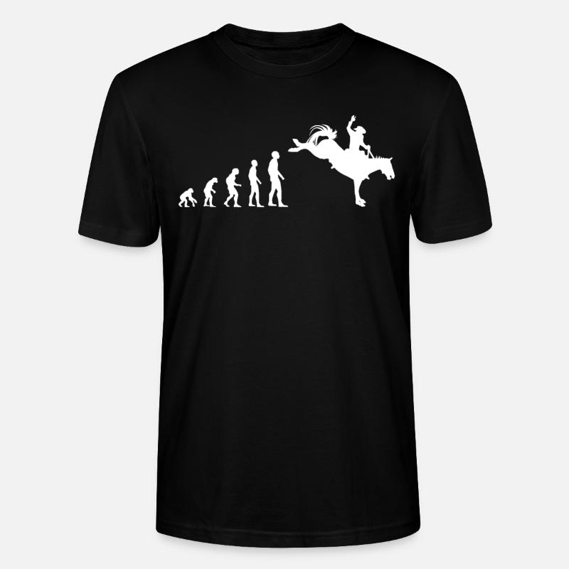 Évolution vers champion de rodéo - T-shirt bio CRAFTER Stanley Stella Unisexe - noir