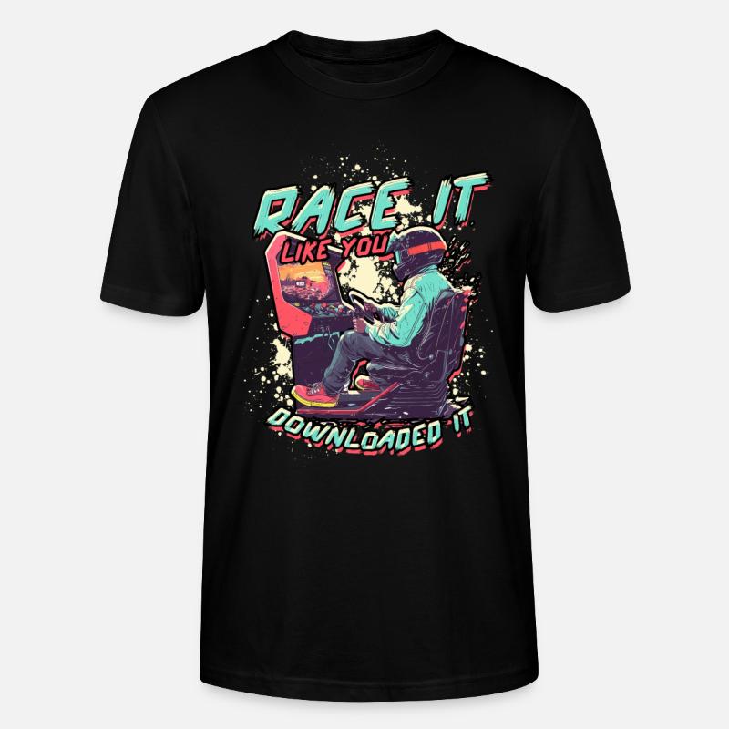 Course Sim - T-shirt bio CRAFTER Stanley Stella Unisexe - noir