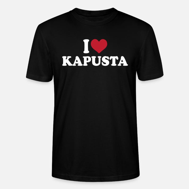 Ich Liebe Kapusta - Stanley/Stella Unisex Bio-T-Shirt CRAFTER - Schwarz