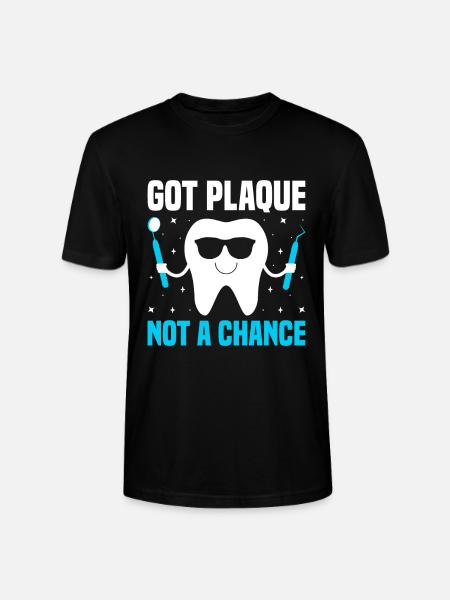 Fik plak ikke en chance Tandlæge Tandpleje Dental D - Stanley Stella CRAFTER unisex økologisk-T-shirt - sort