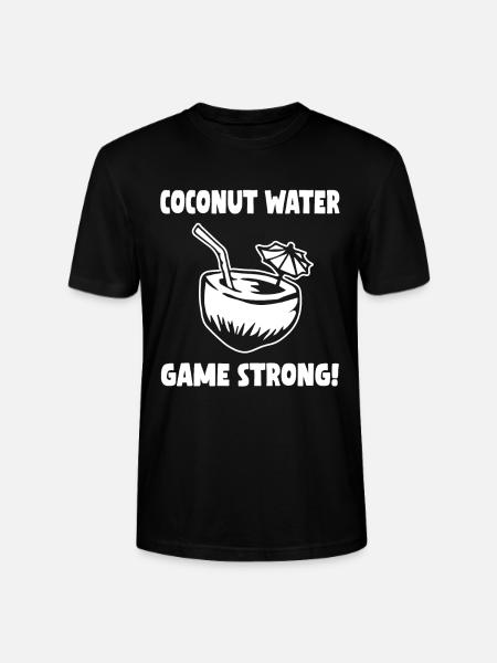 Coconut Water Game Strong - Stanley/Stella CRAFTER Unisex Organic T-Shirt - black