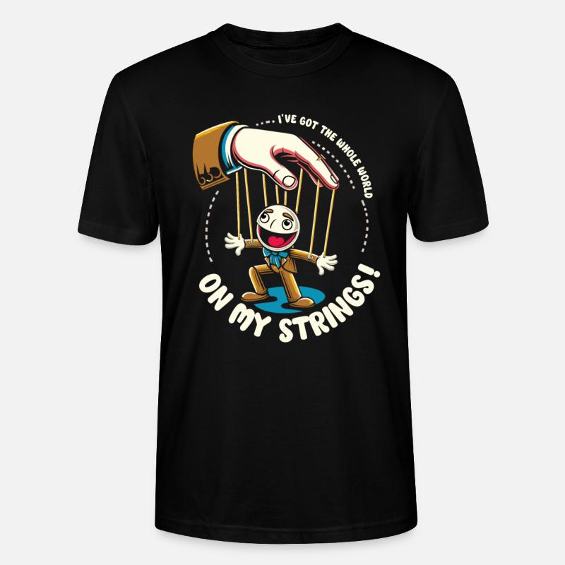 Puppet Mastery Shadow Play Bauchredner-geschenk - Stanley/Stella Unisex Bio-T-Shirt CRAFTER - Schwarz