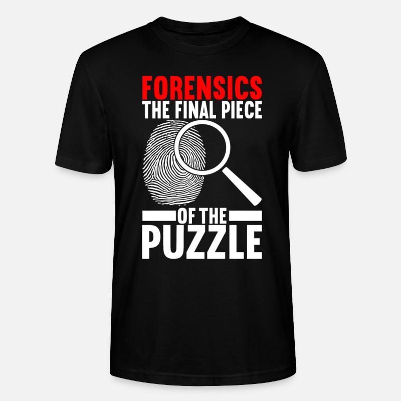Forensics Forensic Scientist - Stanley/Stella CRAFTER Unisex Organic T-Shirt - black