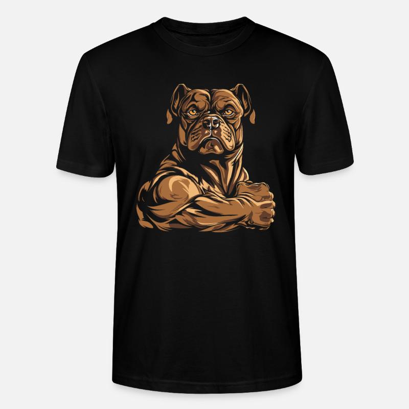 American Bully Cool - Stanley/Stella Unisex Bio-T-Shirt CRAFTER - Schwarz