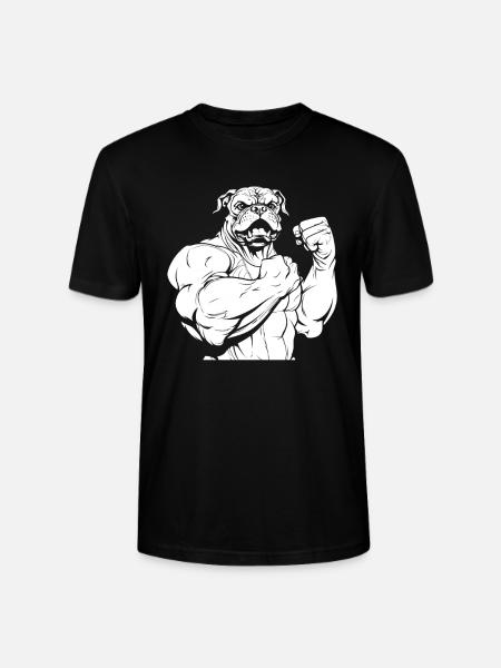 Fitness Bulldog - Stanley/Stella CRAFTER Unisex Organic T-Shirt - black