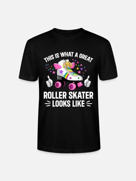 Roller Skating - Great Roller Skater - Stanley/Stella Unisex Bio-T-Shirt CRAFTER - Schwarz