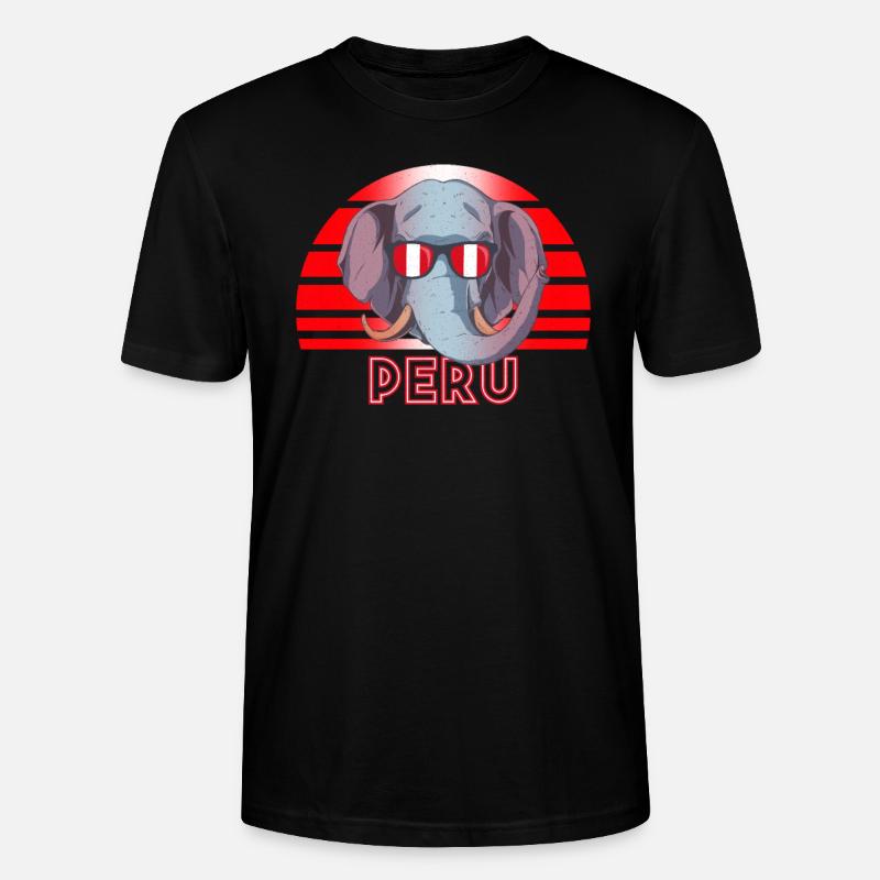 Peru - Stanley/Stella Unisex Bio-T-Shirt CRAFTER - Schwarz