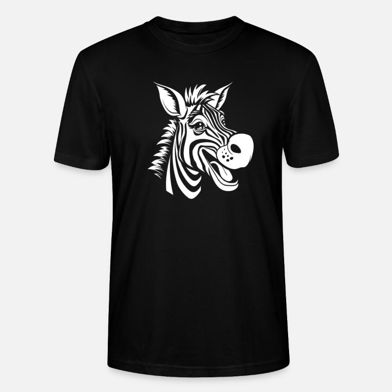 Zebra - Stanley/Stella Unisex Bio-T-Shirt CRAFTER - Schwarz