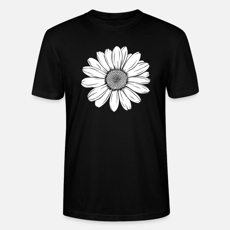 Gänseblume Gänseblümchen - Stanley/Stella Unisex Bio-T-Shirt CRAFTER - Schwarz