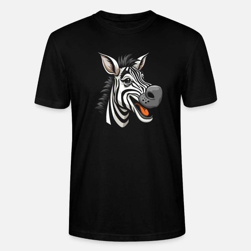 Zebra - Stanley/Stella Unisex Bio-T-Shirt CRAFTER - Schwarz