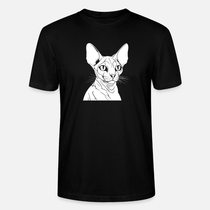 Sphynx Katze - Stanley/Stella Unisex Bio-T-Shirt CRAFTER - Schwarz