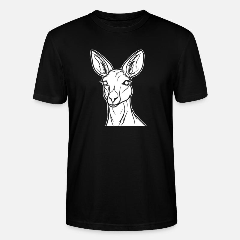 Känguru - Stanley/Stella Unisex Bio-T-Shirt CRAFTER - Schwarz