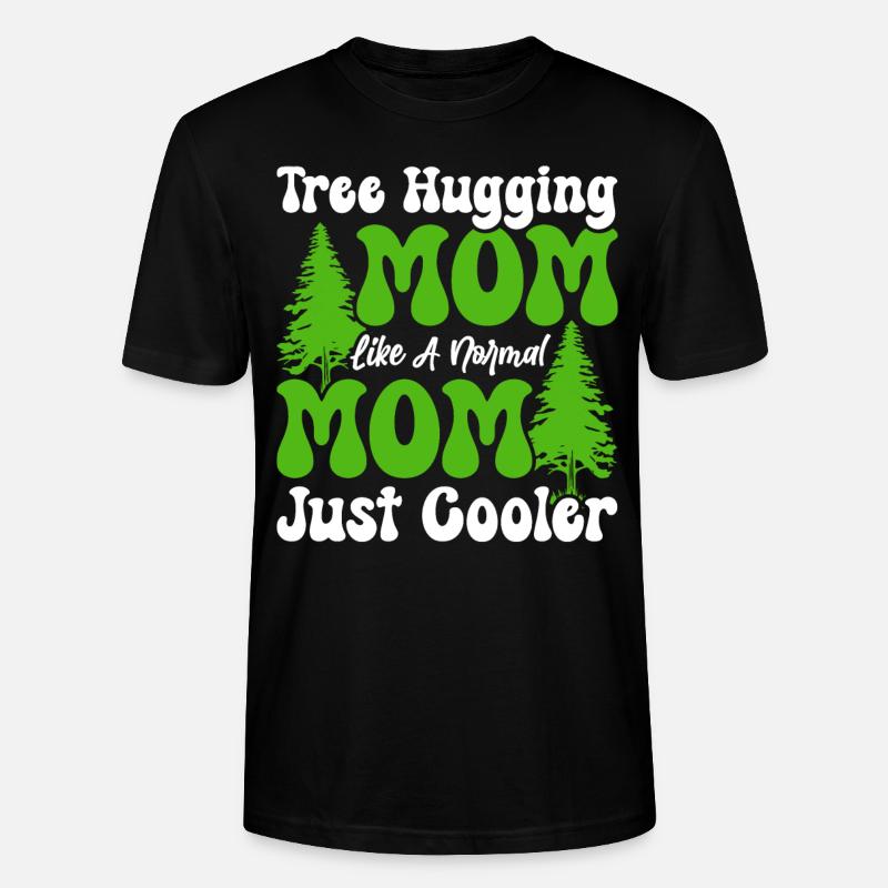 Tree Hugger Mom - Stanley/Stella Unisex Bio-T-Shirt CRAFTER - Schwarz
