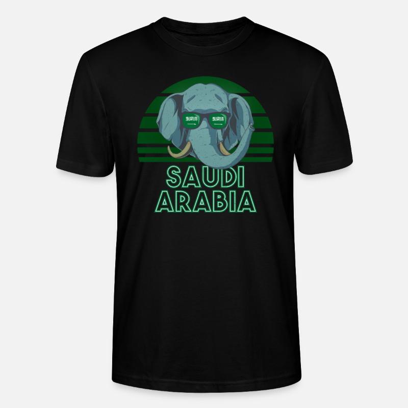 Saudi-Arabien - Stanley/Stella Unisex Bio-T-Shirt CRAFTER - Schwarz