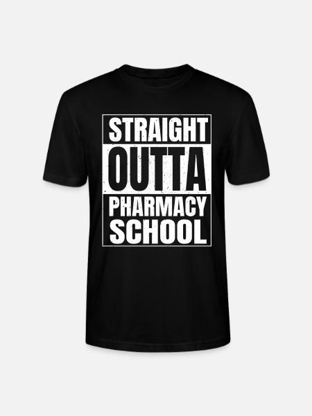 Straight from pharmacy school - Stanley/Stella CRAFTER Unisex Organic T-Shirt - black