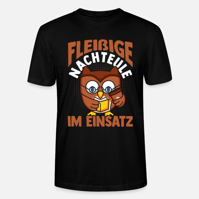 Nachtschicht Hund Beagle - Stanley/Stella Unisex Bio-T-Shirt CRAFTER - Schwarz